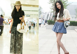 Street Shots of Beijing Fashion Girls in September 