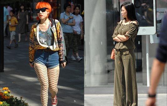 Beijing Girls Dressed in Fashion