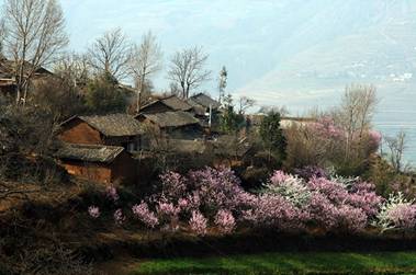 Village in Yunnan in Spring