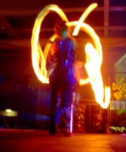 fire dancer