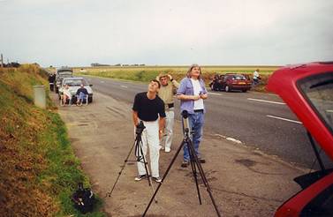 People waiting for the solar eclipse