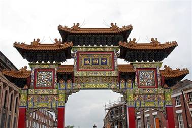 Chinatown gate in Liverpool