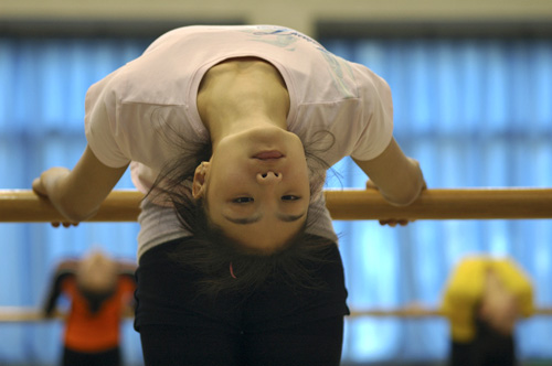 Rhythmic Gymnastics Training. China#39;s Rhythmic Gymnastics
