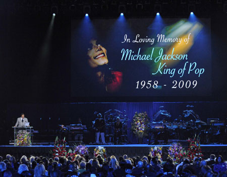 Michael Jackson public memorial held in Los Angeles