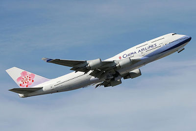 Taipei-based China Airlines Boeing 747-400 Taipei-based China Airlines Boeing 747-400