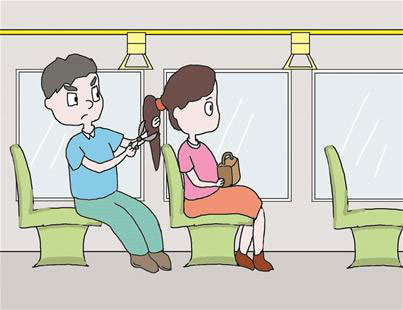Wuhan Man Chops Woman’s Hair Off on Public Bus Out of Boredom