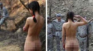 Japan Anshan of nude in Public Nude