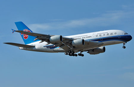 Southern Airlines' Beijing-Hong Kong Flight Route to Get Airbus A380