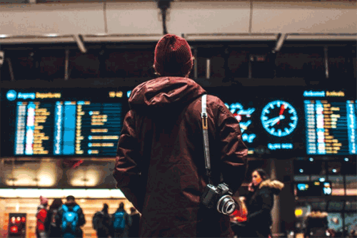 Man at airport