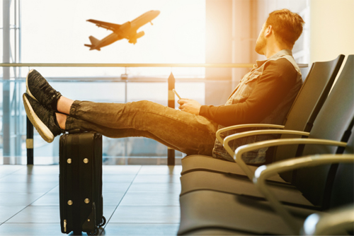 Man at airport