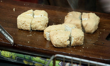 Taiwanese food, stinky tofu