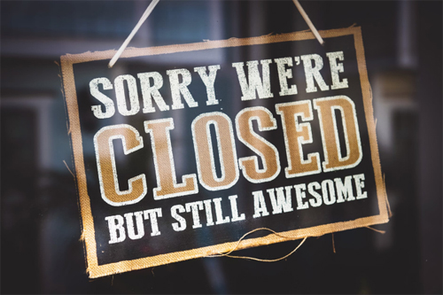 Workplace closed