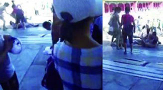 Seven Tourists Brawl in the Forbidden City