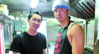 Chinese MBA Graduate Selling Chinese-style Barbecue Kebabs on Boston Street