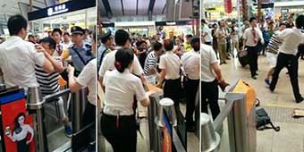 Skateboard Boy Creates Uproar in Railway Station