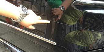 Man's Expensive Car Scratched by Kid