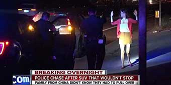 A Chinese Tourist's Road Trip in the US Ended up with Being Surrounded by Gun-Wielding Cops